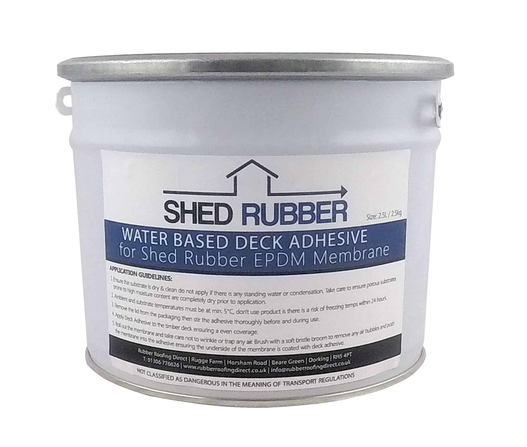 Shed Rubber Water Based Deck Adhesive Rubber Roofing Direct