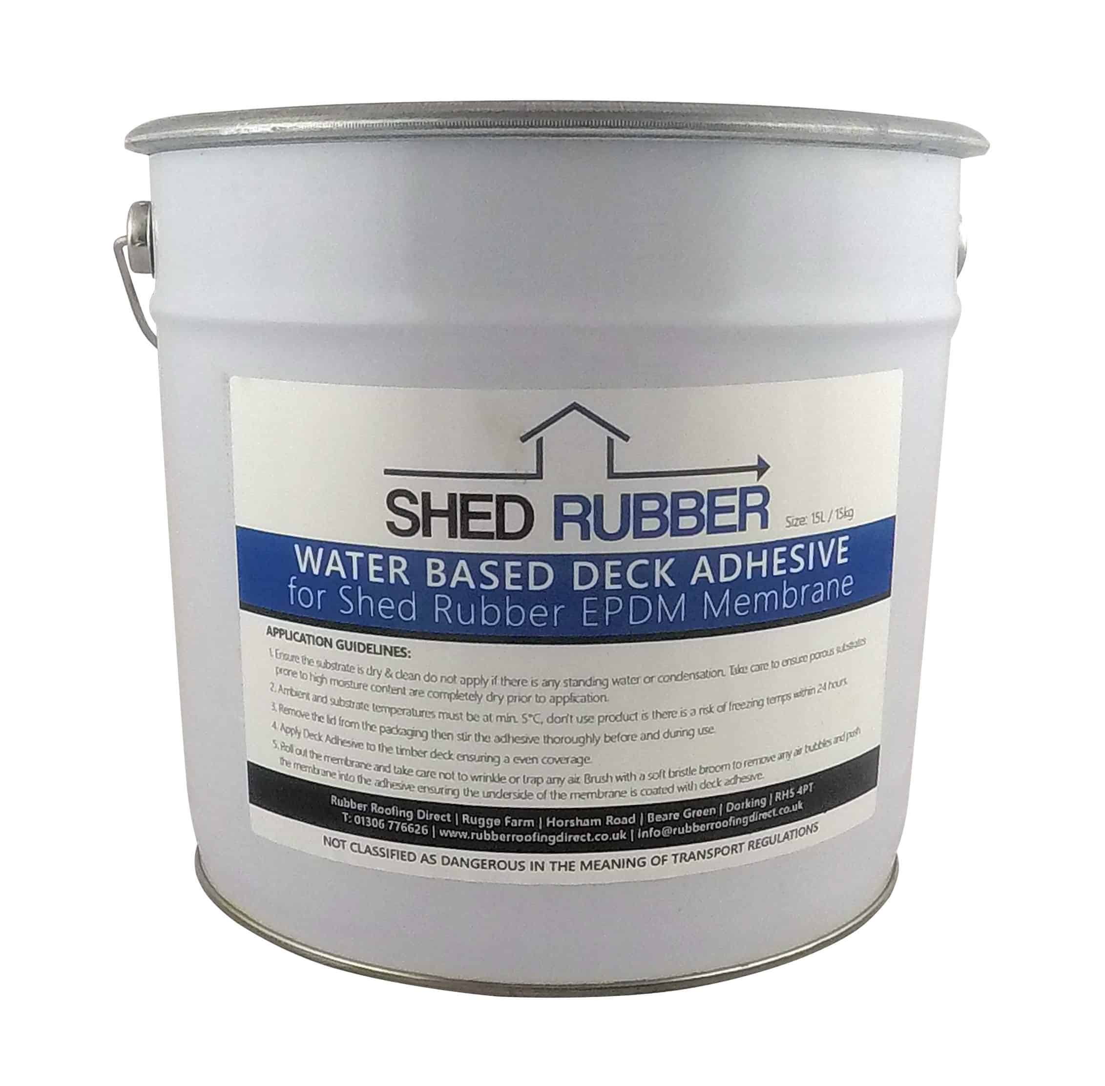 Shed Rubber Water Based Deck Adhesive Rubber Roofing Direct