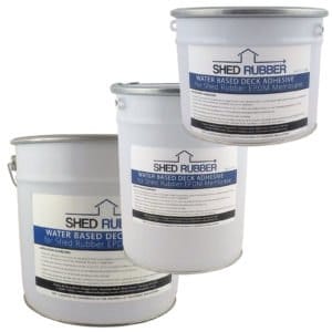 SHED RUBBER WATER BASED DECK ADHESIVE