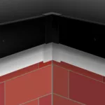 Raised Kerb Trim Internal Corners of a rubber roof install