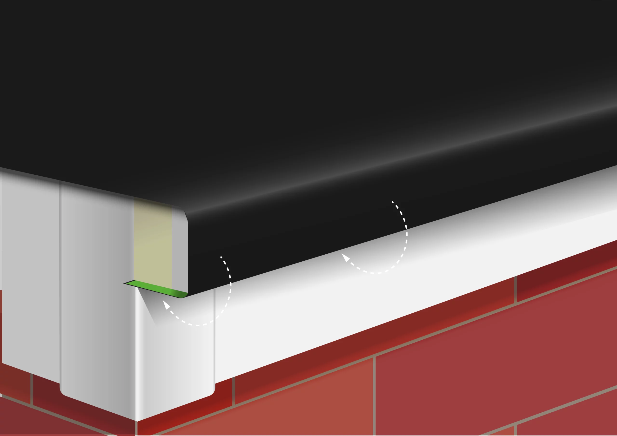 Gutter Trim diagrams Artboard 11 1 scaled | Rubber Roofing Direct